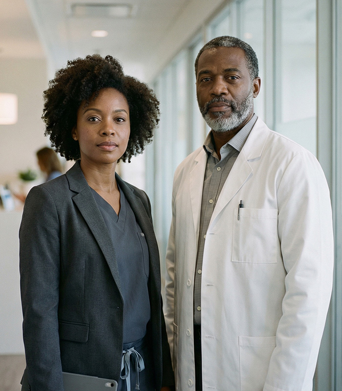 Black patient with their doctor — seen, heard, and respected